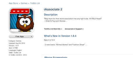 iAssociate 2 in iTunes